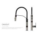 CUPC Modern Brass Flexible Kitchen Faucet